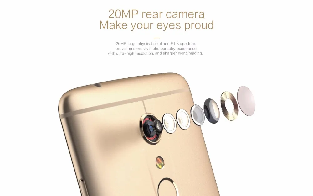 Мобильный телефон zte Axon 7 A2017, 4G LTE, Snapdragon 820, Android 6,0, 5,5 дюймов, 2560X1440, 4 Гб ram, 128 ГБ rom, МП, отпечаток пальца, NFC