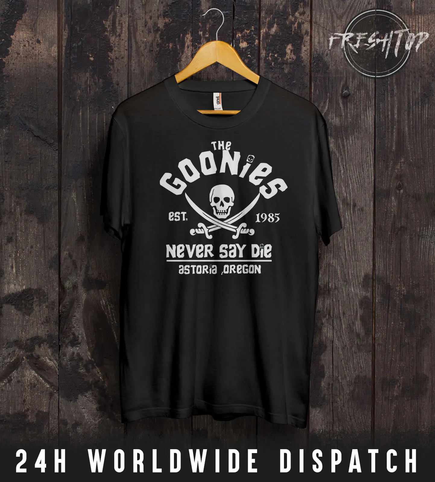 The Goonies футболка никогда не сказать Die череп культ Приключения ретро фильм Новые