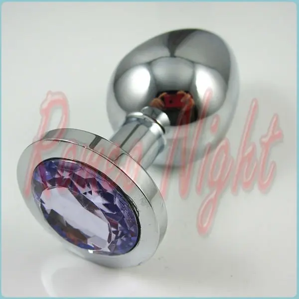 RomeoNight Metal Medium Anal Toys Butt Plug Size 90X35mm Booty Beads Stainless Steel+Crystal Jewelry Sex | Красота и здоровье