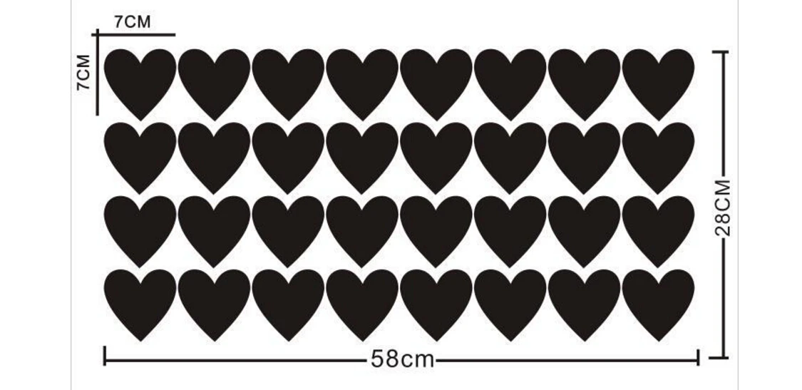 Милая любовь стикер на стену в форме сердца Съемный Виниловый художественный