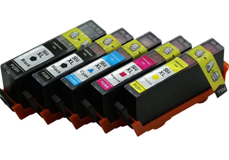 5 шт./картридж seInk для HP564XL CN684W CB322W CB323W CB324W CB325W HP7510 6510 4610 4620 3520 C410 картридж с тонером