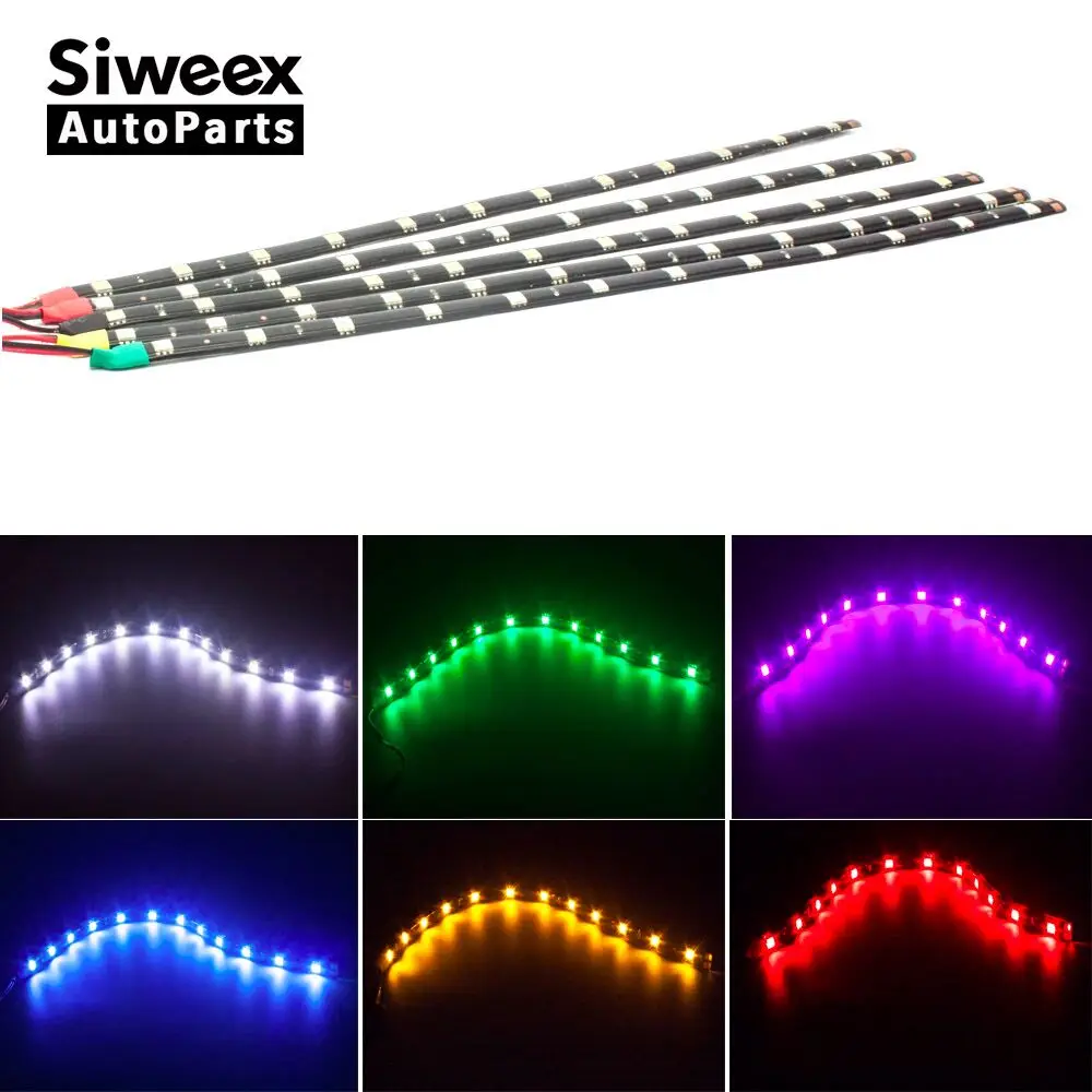 Автомобильная светодиодная лента 30 см 5050 12 SMD водонепроницаемые дневные ходовые