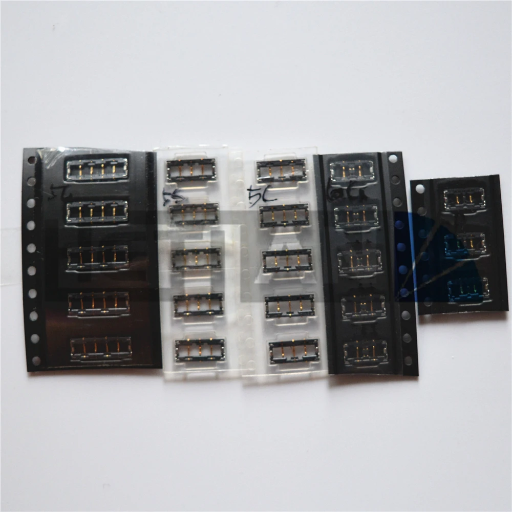 50PCS Battery FPC Connector Clip Plug On MotherBoard For iPhone 6S 6S Plus 6 6 Plus 4 4s 5 5S 5C 7 7G 7P 7 plus