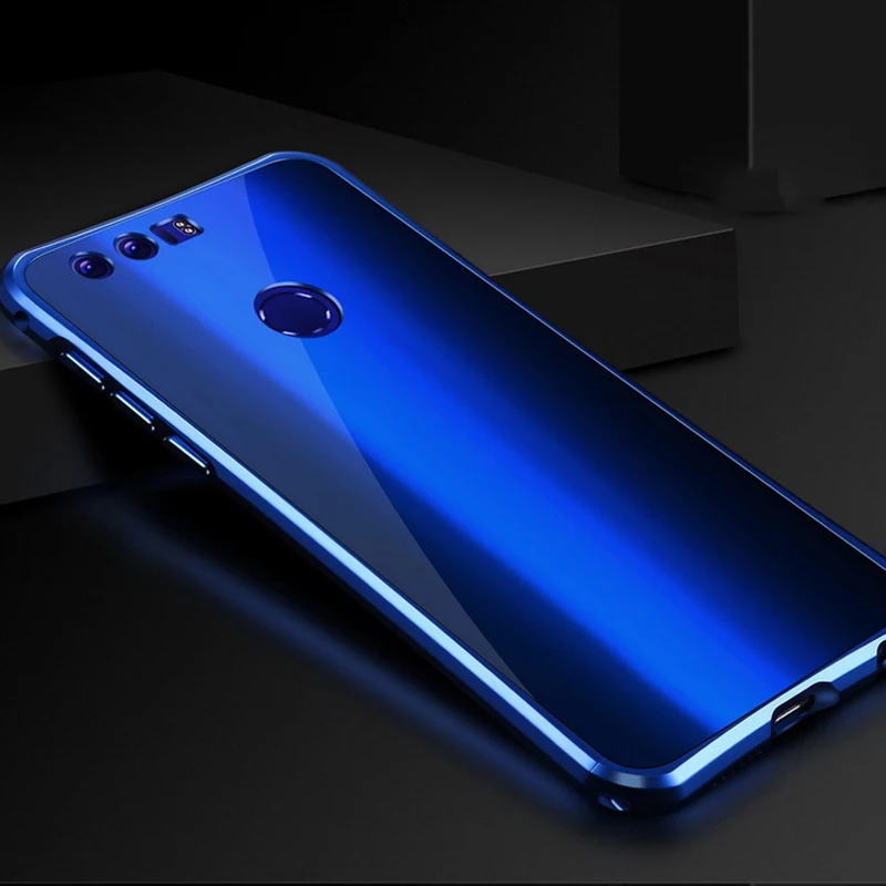 Брендовый чехол для huawei honor 8, чехол, роскошная металлическая рамка из алюминиевого сплава+ акриловая задняя крышка для huawei honor 8
