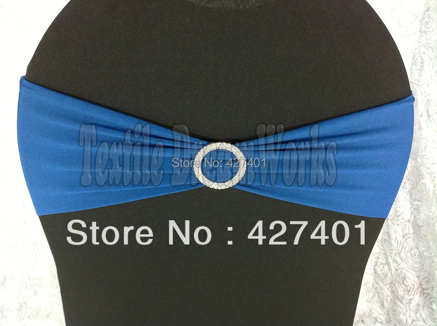 Горячая Распродажа королевской синей ленты из спандекса/лайкры с круглой