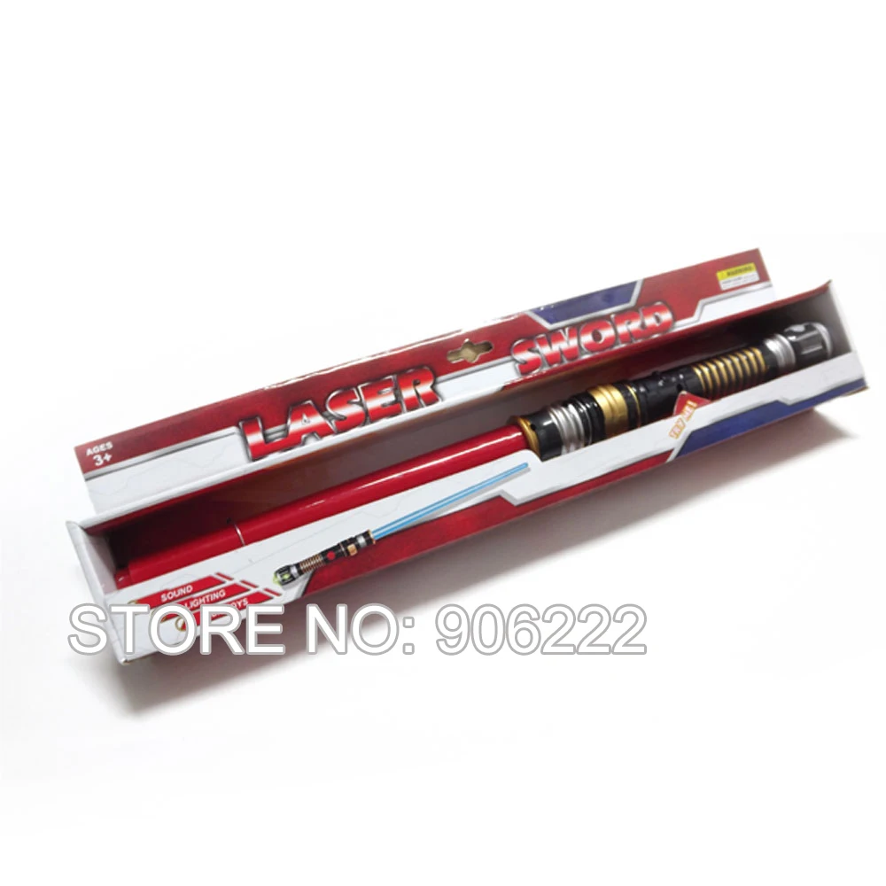 84 см меч игрушка Лазерный Световой Меч в Коробке Упаковки Термоусадочной