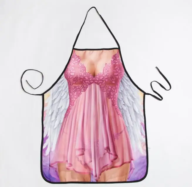 Бесплатная доставка 2018 сексуальные женские забавные вечерние Кухонные фартуки