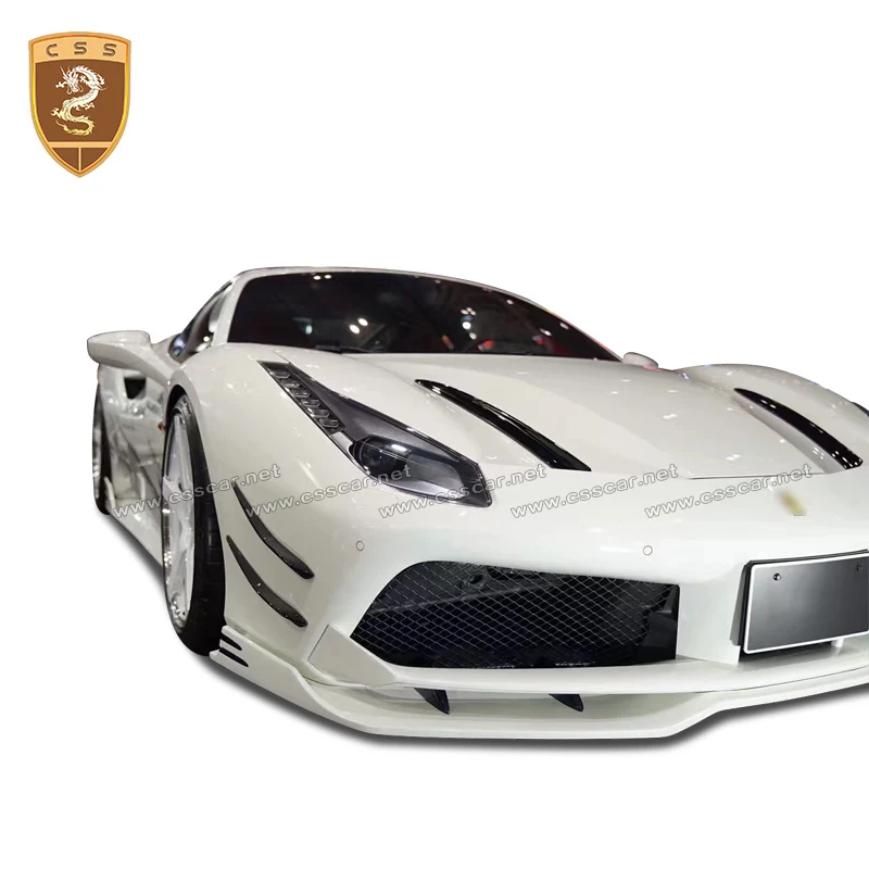 Передняя губа из углеродного волокна CSSYL подходит для Ferrari 488 GTB поставка