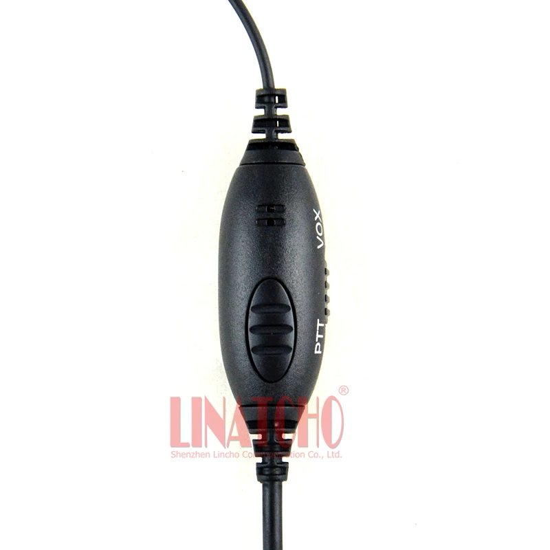 good quality D shape PTT VOX mic walkie talkie interphone professional earphone earhook universal K-Type