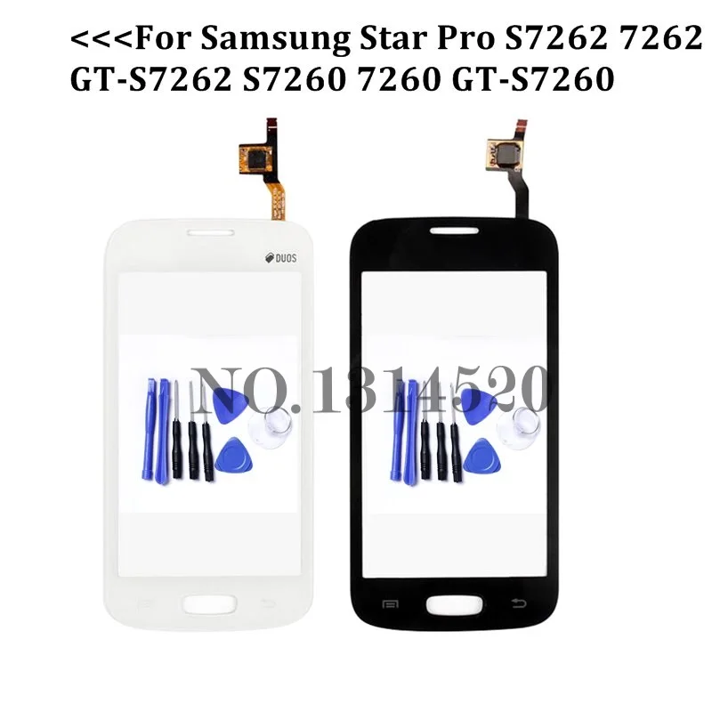 Для Samsung Star Pro S7262 7262 GT-S7262 S7260 7260 GT-S7260 дигитайзер сенсорный экран стеклянный замена