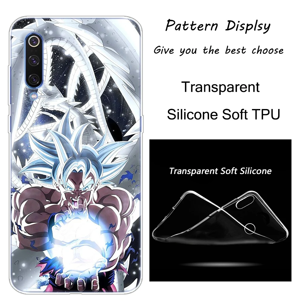 008 Dragon Ball Z Goku Ultra чехол для Xiaomi Pocophone F1 9T 9 9SE 8 A2 Lite A1 A2 Mix3 Redmi K20 7A Note 4 4X5 6 7 Pro S2 - Цвет: 008