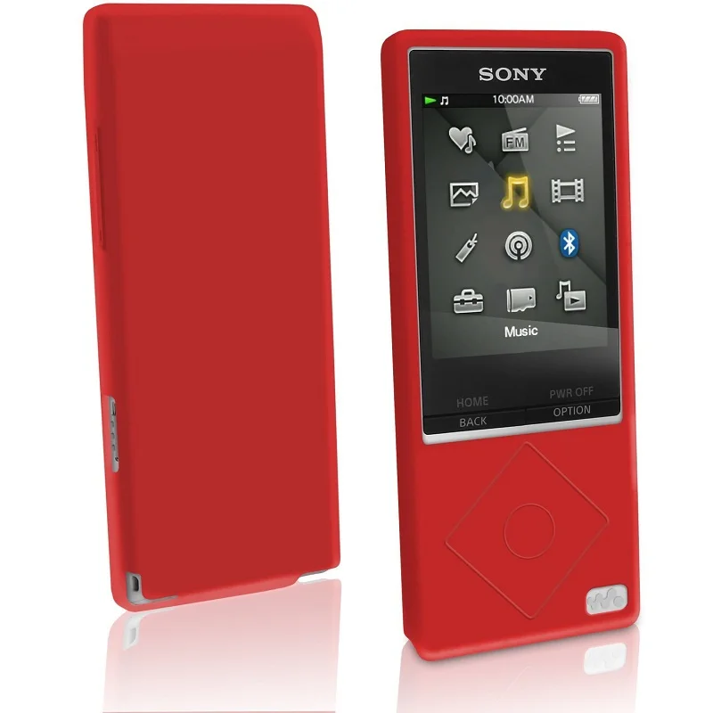 Для sony MP3 Walkman NWZ A15 A17 A25 A16 A27 резиновый гелевый кожаный чехол бампер с силиконовый