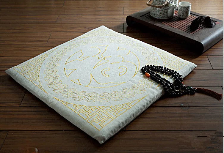 Домашний декор квадратная подушка для дивана 60 см вышитая Восточная японская