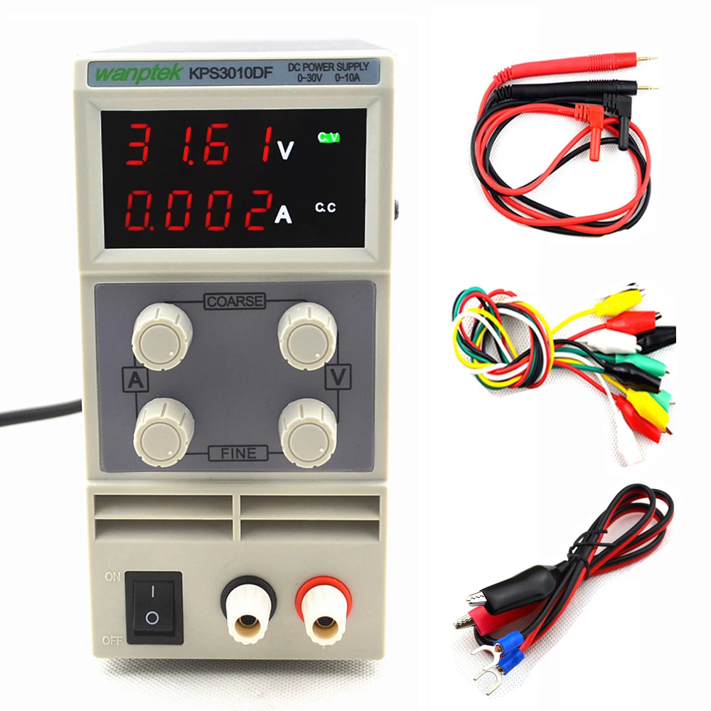 4 значный дисплей KPS3010DF 0 30 в/0 10 А 110 230 В 01 в/а светодиодный цифровой Регулируемый