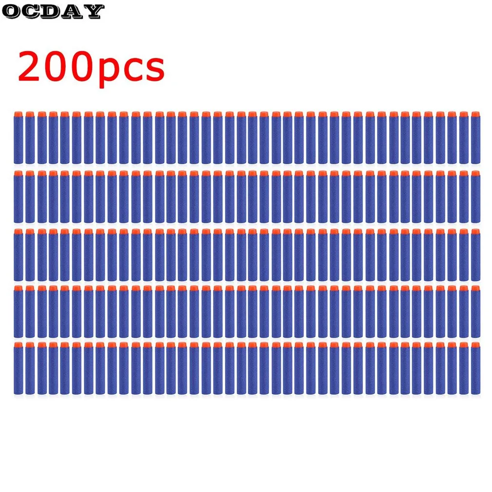 50/100/200 шт. дырочку головы мягкой пены EVA пули игрушечный пистолет для игры в Дартс