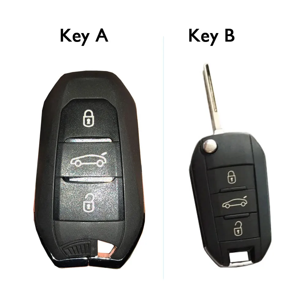 Карбоновый Чехол для автомобильного ключа Peugeot 5008 4008 3008 2008 308 408 508 307 301 S 207 206 Citroen