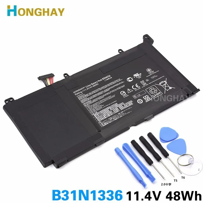 Аккумулятор Honghay B31N1336 для ноутбука ASUS VivoBook аккумулятор S551L S551LB S551LA R553L R553LN R553LF K551L