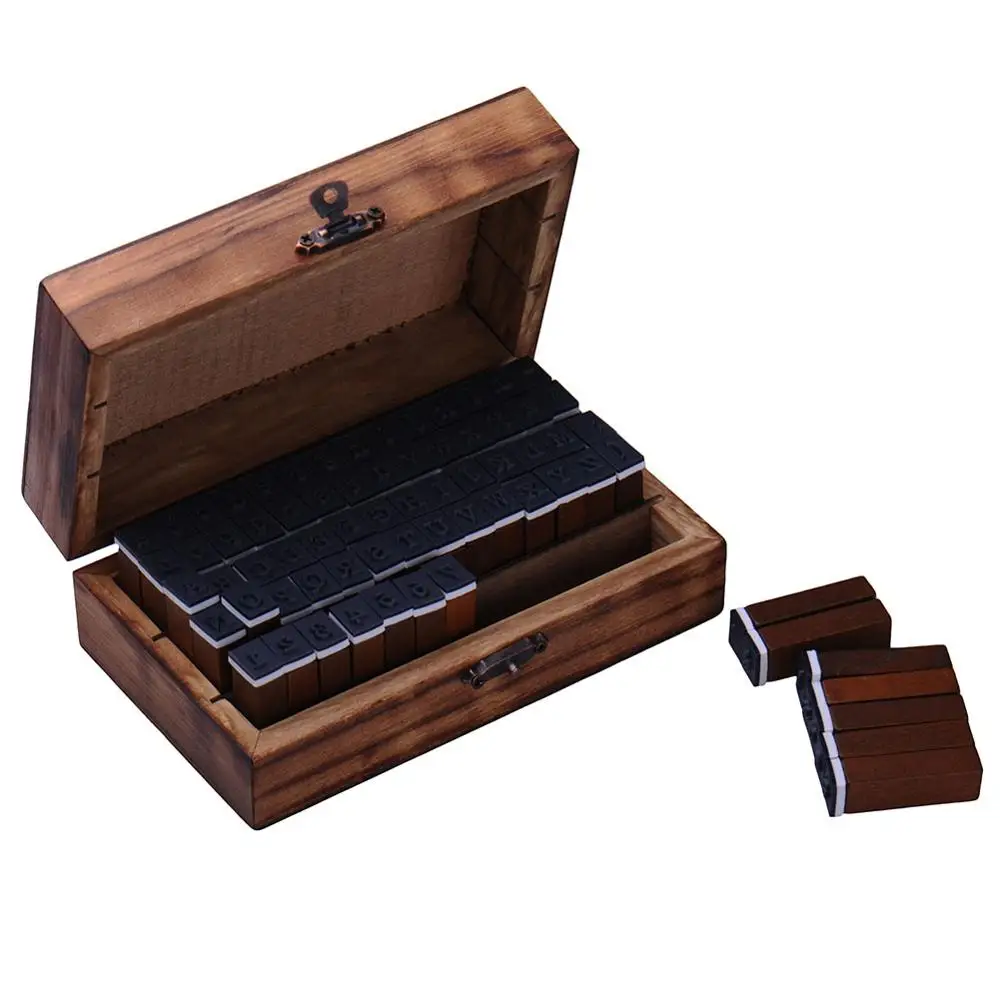 Оптовая продажа горячая Распродажа 30 шт./компл. деревянные штампы с буквами