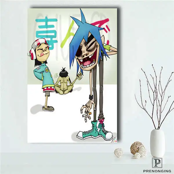 Холст постер из шелковой ткани A-247 на заказ gorillaz& j домашний декор Мода Современный для спальни плакат Размер@ 190414-S-25 - Цвет: Canvas Poster