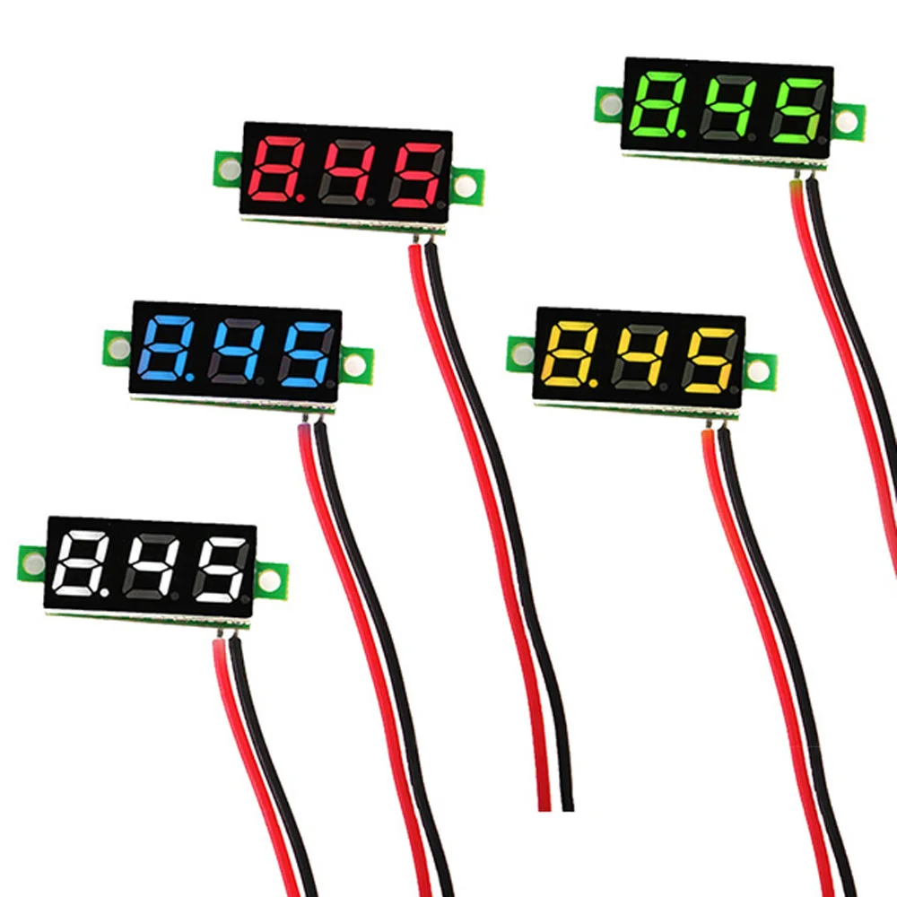 0,28 дюймов 2,5 V-30 V Мини цифровой вольтметр Напряжение тестер две линии вольтметр Для Arduino RC квадролет с дистанционным управлением с видом от первого лица с роботом