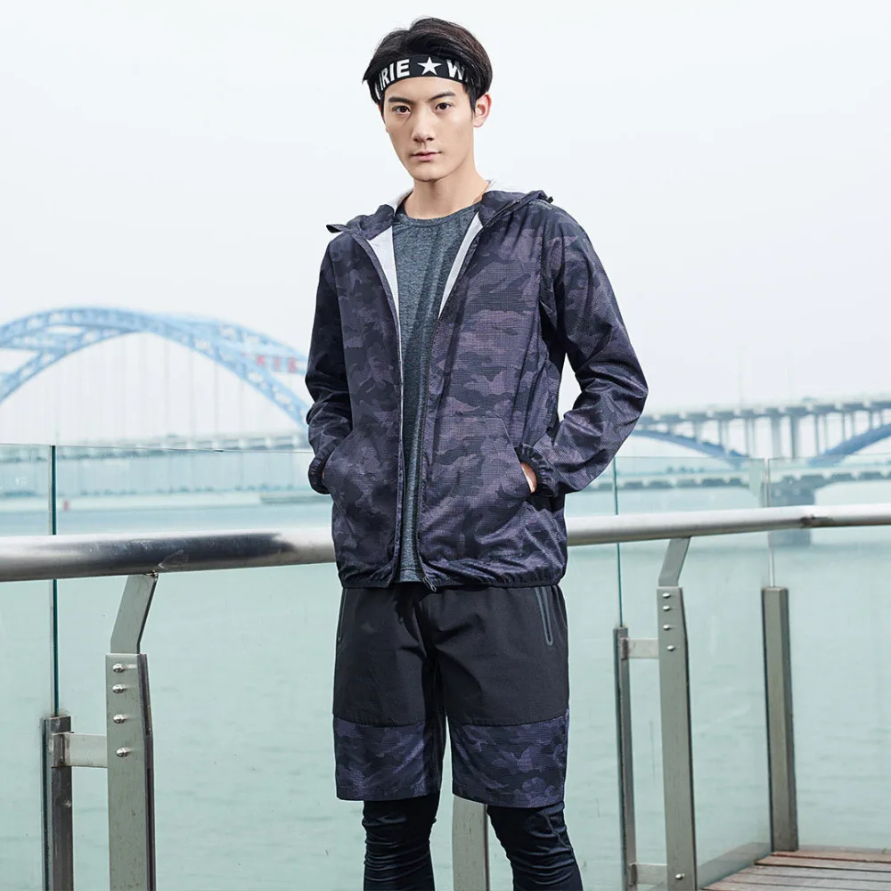 Новинка мужские камуфляжные быстросохнущие спортивные шорты ULEEMARK эластичные