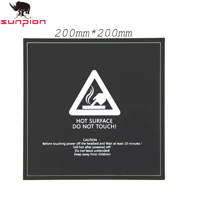 

SUNPION 3D Printer Parts 200*200mm, Frosted Heated bed Sticker printing Build Sheets build plate Platform Sticker 1pcs/ lot
