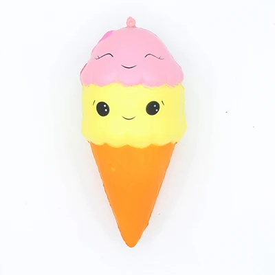 15cm ice cream Мягкая медленно растущая игрушка мороженое хлеб булочка торт Милая Ароматизированная подвеска малыш забавная игрушка подарок оптом антистрессовые детские игрушки - Цвет: 15cm ice cream