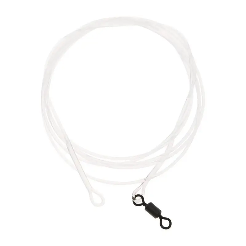 30LB Nylon White 1 м для рыбалки на карпа, линия 30/45/80LB USB кабель с нейлоновой оплеткой подойдет как для повседневной носки, так фторуглеродная кевларовая леска волос керна снасти поводок аксессуары - Цвет: 30LB Nylon White