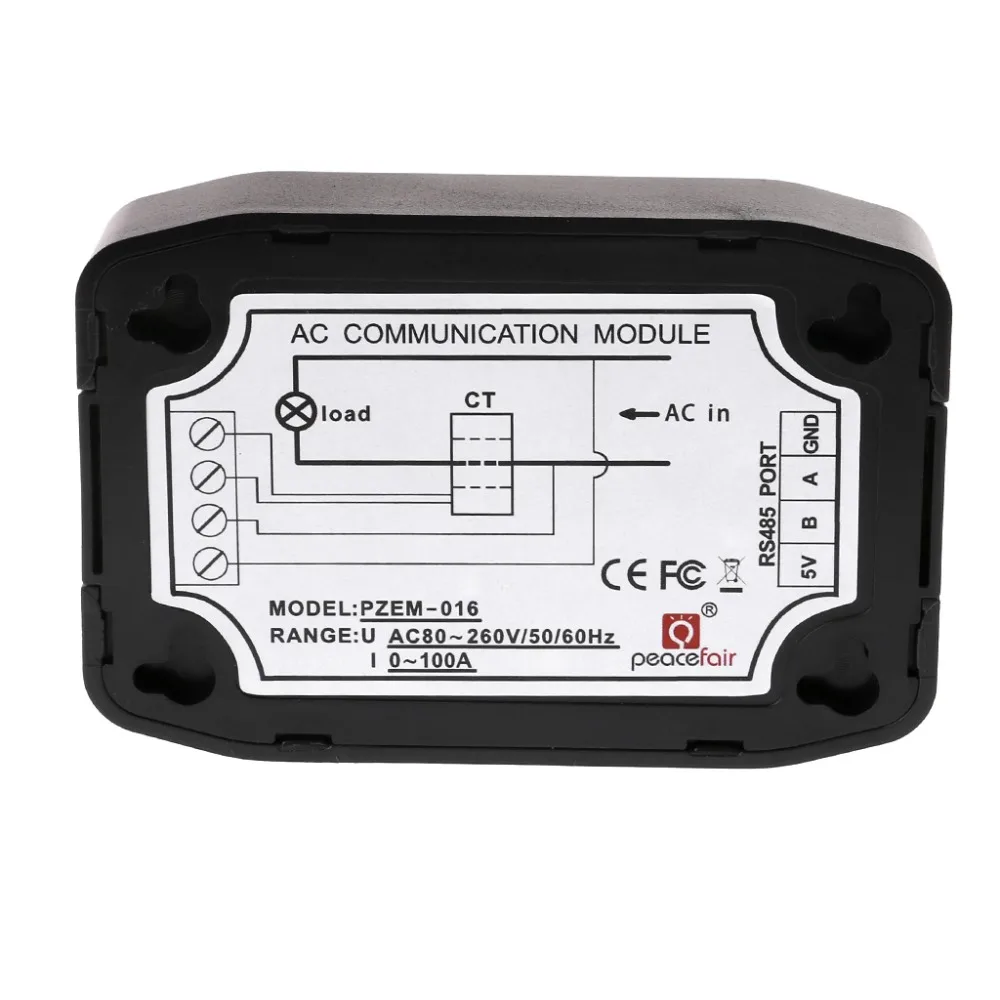 ANENG AC 10A Напряжение ток энергии Гц Мощность фактор RS485 Modbus модуль USB к RS485