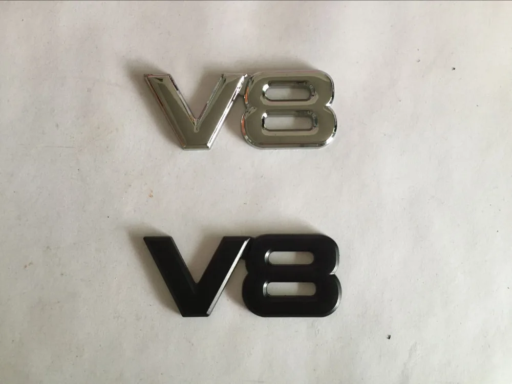 3D металлические автомобильные наклейки V8 значок с эмблемой стильные аксессуары |