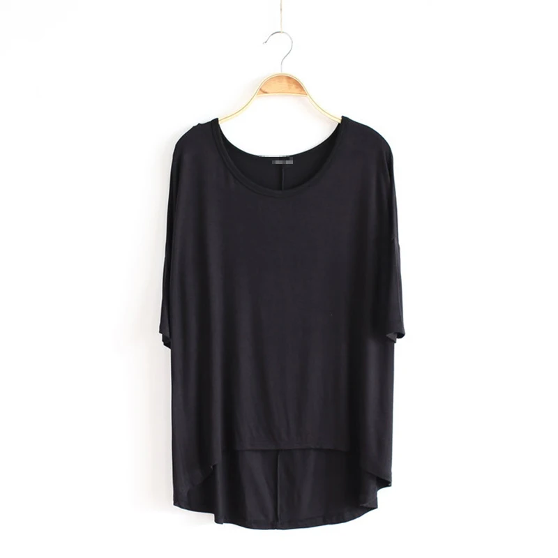 Женская футболка CHICEVER летняя с рукавом летучая мышь и круглым вырезом