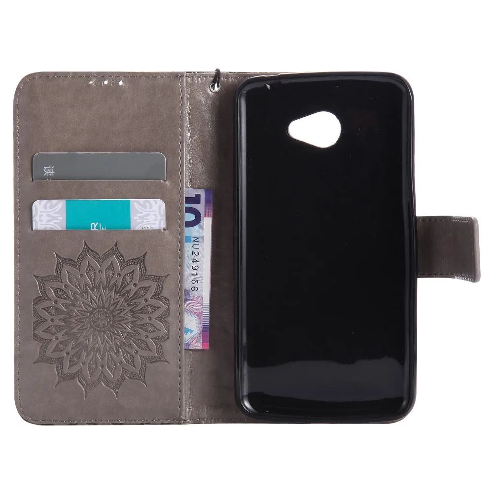 Чехол с подсолнухом из искусственной кожи для fundas LG K5 чехол X220 5 дюймов + держатель