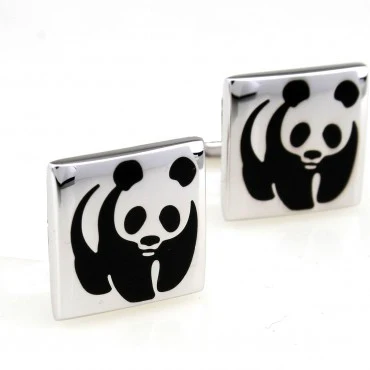 Модные запонки с животными, запонки, 1 пара, большая акция, Devilfish Duck Dragon Butterfly Horse Panda Dog - Окраска металла: 13