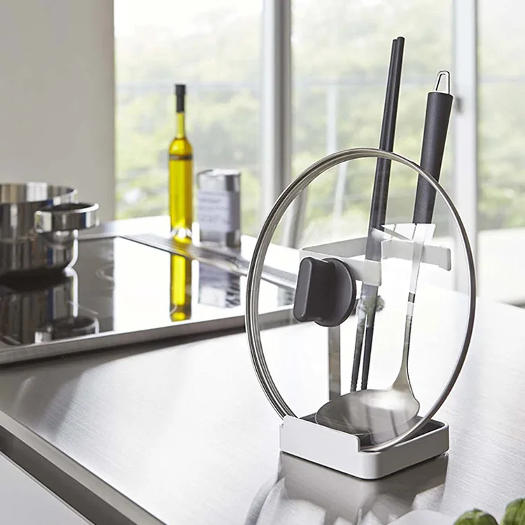 2 в 1 полка для крышки кастрюли ложка супа подставка стойка с держателем ложек