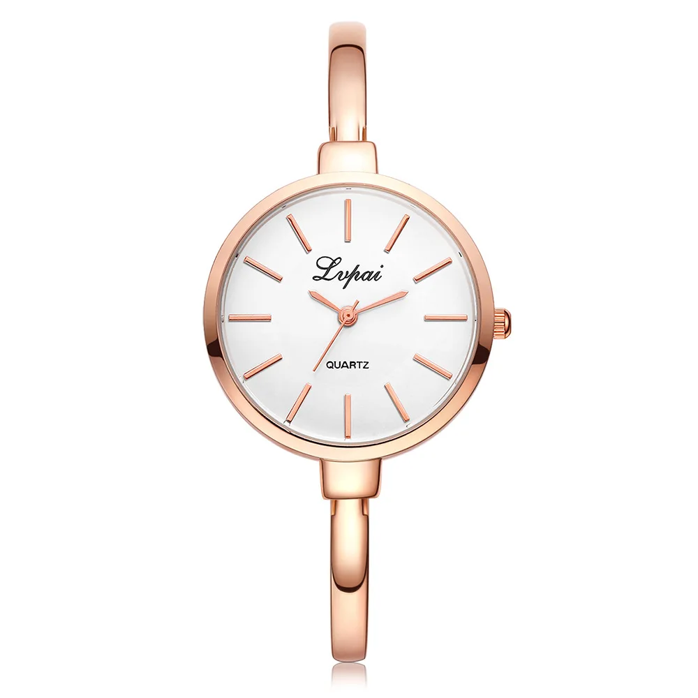 Rose Gold white Новые модные наручные часы карамельного цвета женские роскошные брендовые простые дизайнерские модные высококачественные кварцевые часы-браслет Saati - Цвет: Rose Gold white