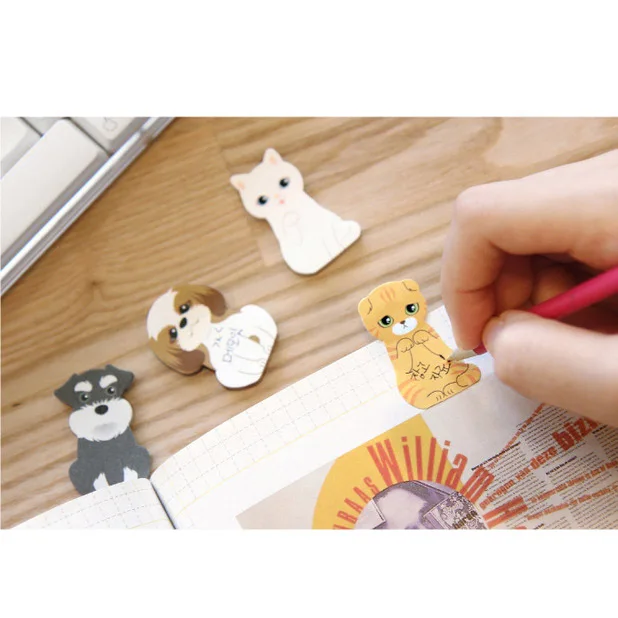 Funny Kitty House It Sticker Post Bookmark Mark Tab Memo Sticky Notes Color Random B1420 AMY | Канцтовары для офиса и дома