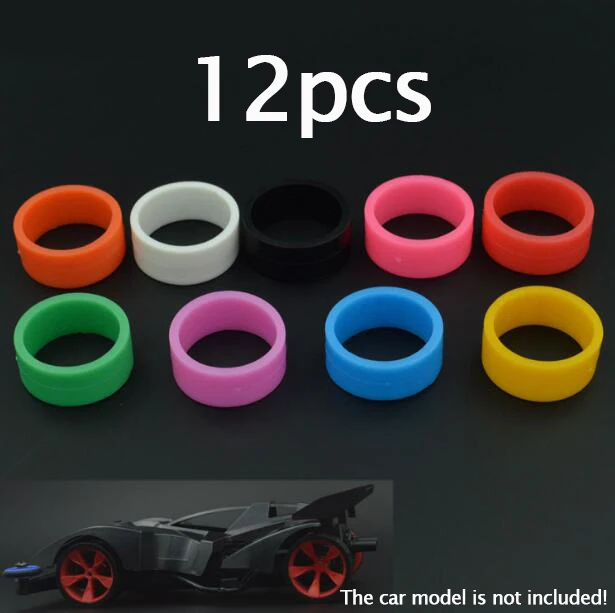 Бесплатная доставка 12 шт. Резиновая кожа шин среднего диаметра колеса для Tamiya Mini