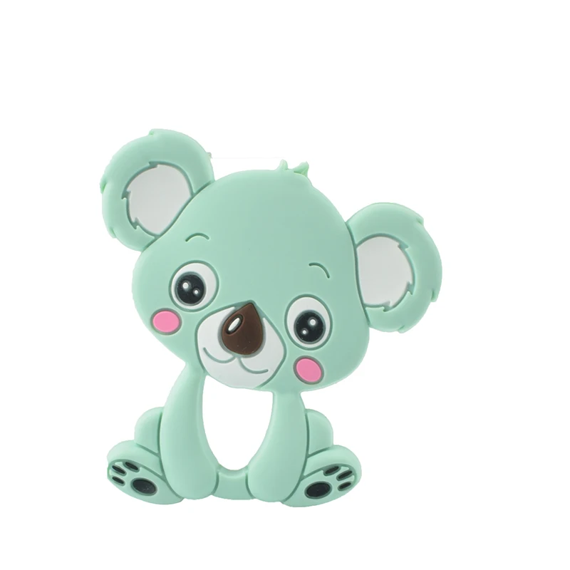 koala 07 LOFCA 1 шт. Прорезыватели для зубов мультфильм жидкий мороженое силиконовая подвеска-прорезыватель подвеска с кулоном в виде фигурки енота аксессуары детские игрушки-Жвачки DIY - Цвет: koala 07
