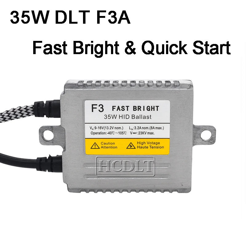 HCDLT переменный ток 35 Вт Reator DLT F3 HeartRay HID конверсионный комплект ксенон H1 H7 H11 9005 9006