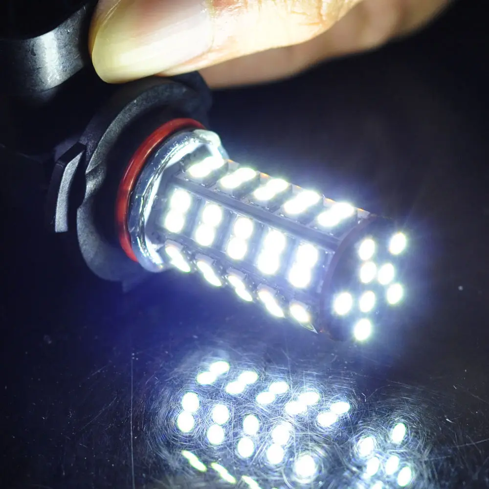 EE support 2 шт. 68-SMD 9145 9140 9005 H10 ксеноновые белые DC12V светодиодсветодиодный