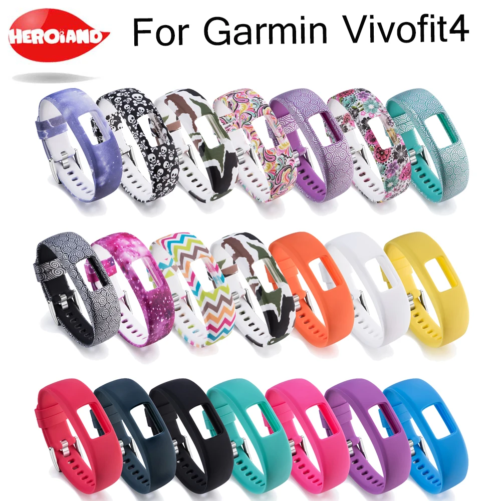 Сменный силиконовый ремешок S L для фитнес-трекера Garmin Vivofit 4, браслет для наручных часов Garmin Vivofit4