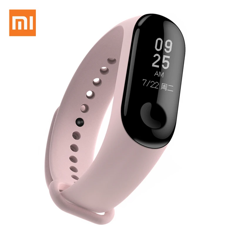 Оригинальный Смарт браслет Xiaomi Mi Band 3 цветной ремешок на запястье пульсометр