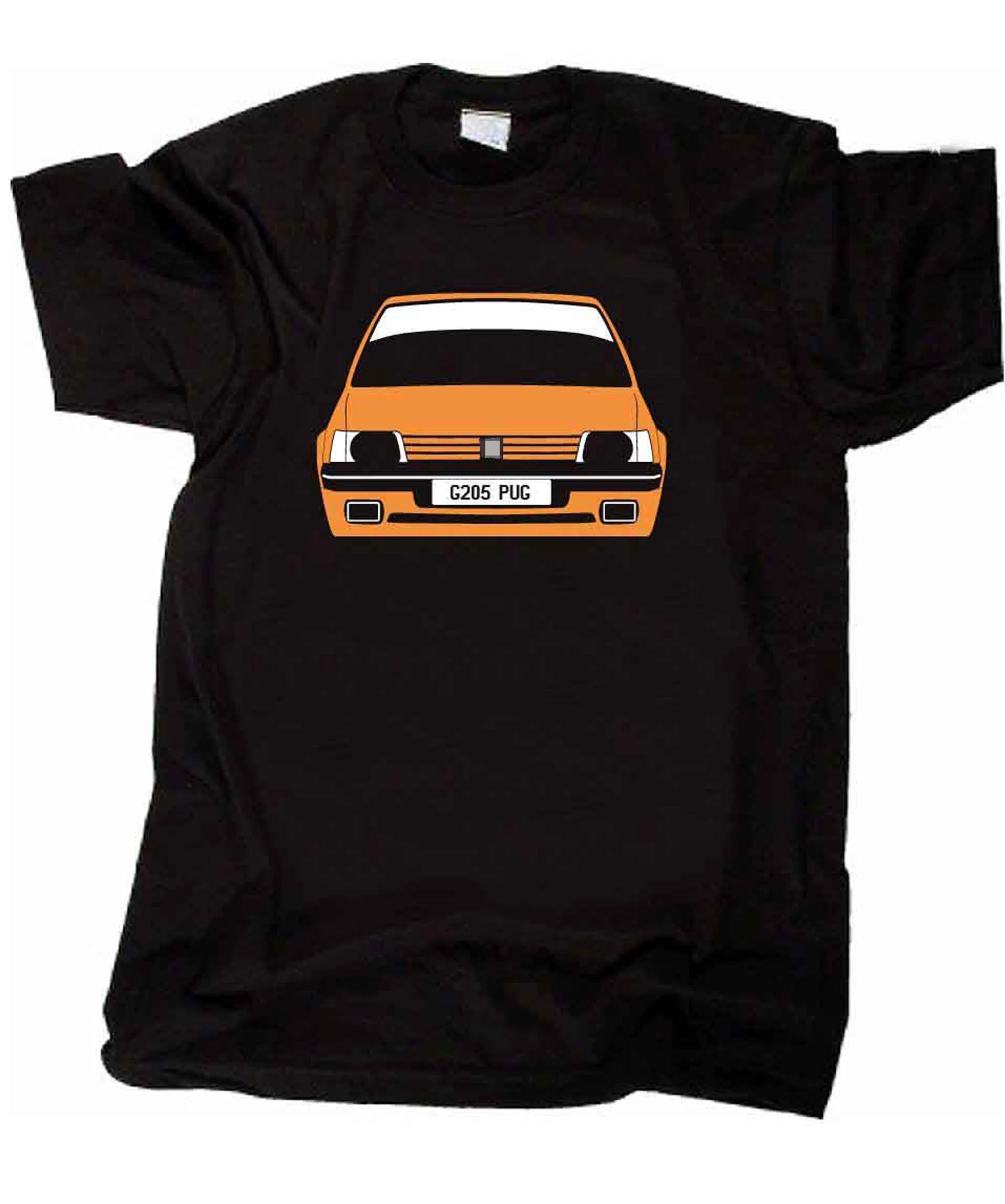 

Custom France Classic Car T-Shirt 205, Gti Pug Summer Tops for Man Summer Cotton T-Shirt Fashion Family T Shirts