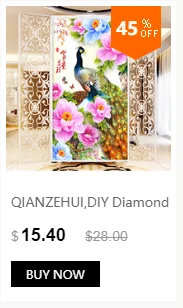 QIANZEHUI, алмазная вышивка «сделай сам», круглый бриллиант на крыльце, цветок павлина, полностью Стразы, алмазная живопись, вышивка крестиком, рукоделие