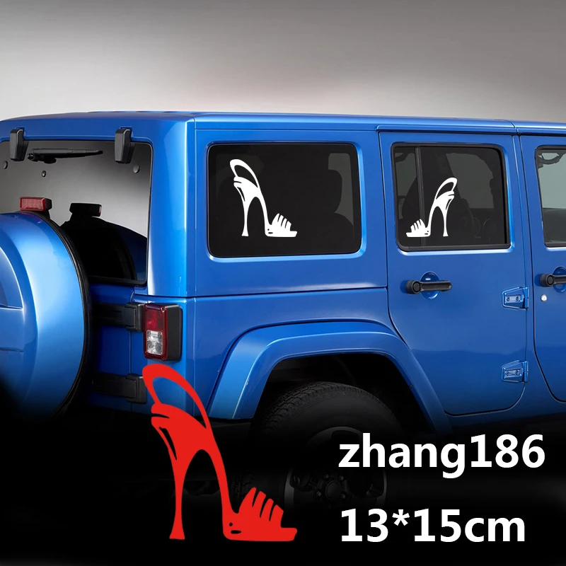Стильные виниловые Стикеры для автомобиля на высоком каблуке туфли шпильке