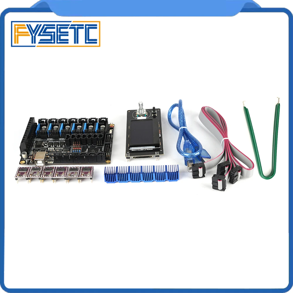 Плата FYSETC F6 V1.3 + Драйвер шагового двигателя DRV8825 6 шт. экран ЖК дисплея MINI12864 mini 12864