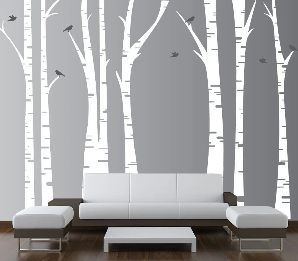 Детские настенные наклейки с птицами качели дерево для детской комнаты сделай