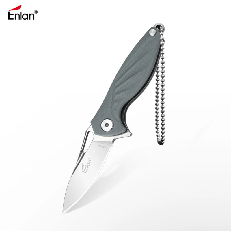 ENLAN EW148 дятел складываемый карманный нож ножи 12C27 сталь дерево/G10 ручка, 58-61Hrc выживания походные ножи уличный инструмент EDC