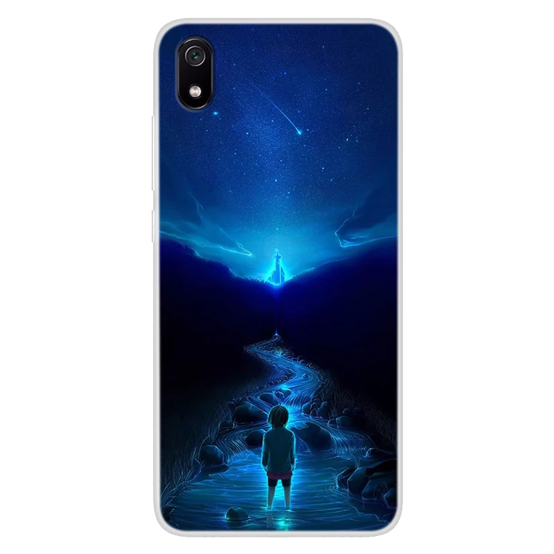 Чехол для телефона Xiaomi Redmi 7A картонный мягкий чехол с рисунком звездного неба Redmi7A
