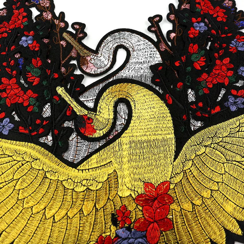 Патчи для вышивки Angel wings crane железные накладки одежды ремонта большие нашивки